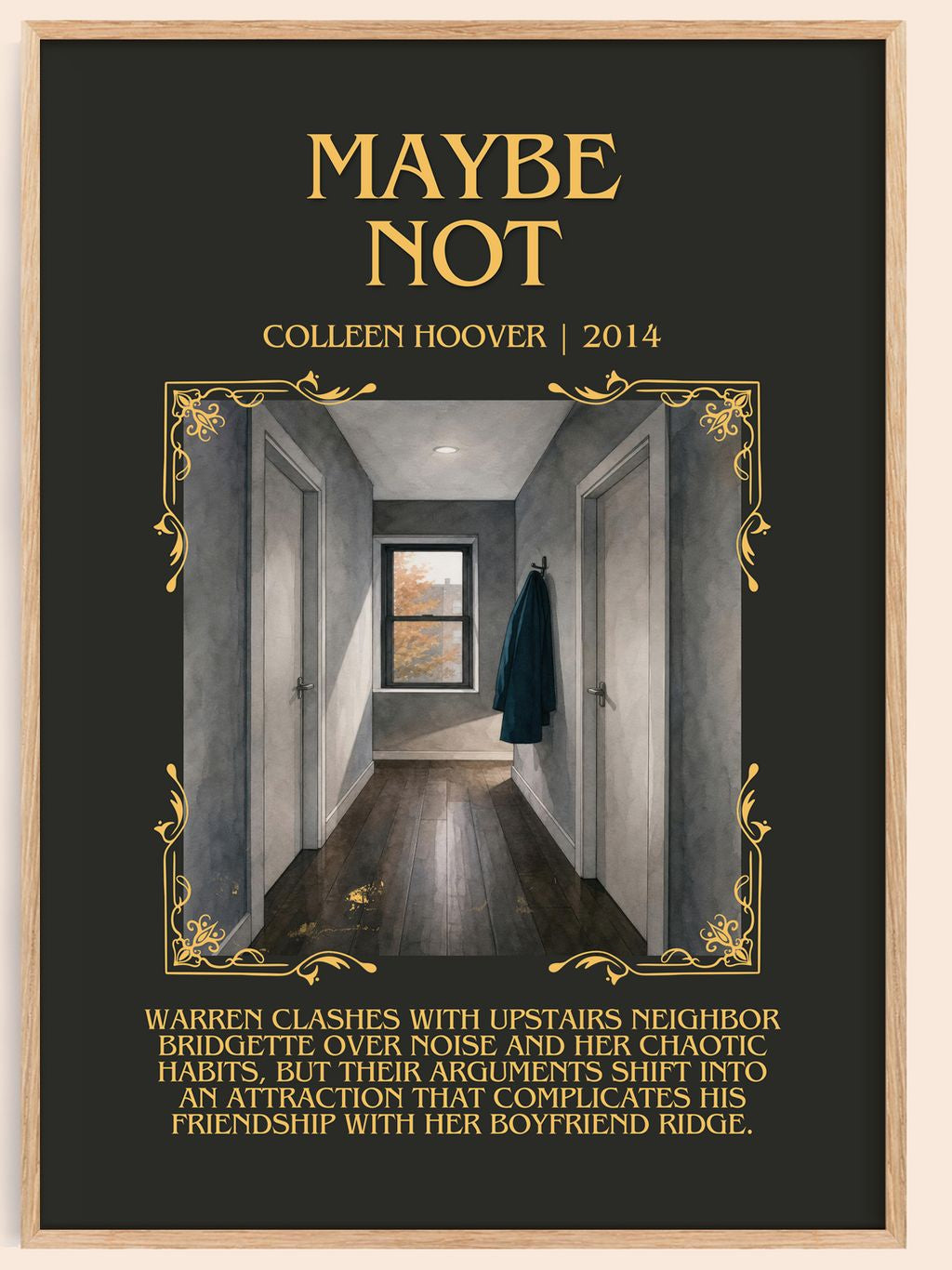 Maybe Not Minimalist Book Poster by Colleen Hoover – book poster