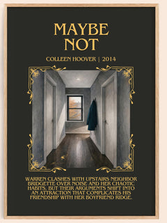 Maybe Not Minimalist Book Poster by Colleen Hoover – image 1