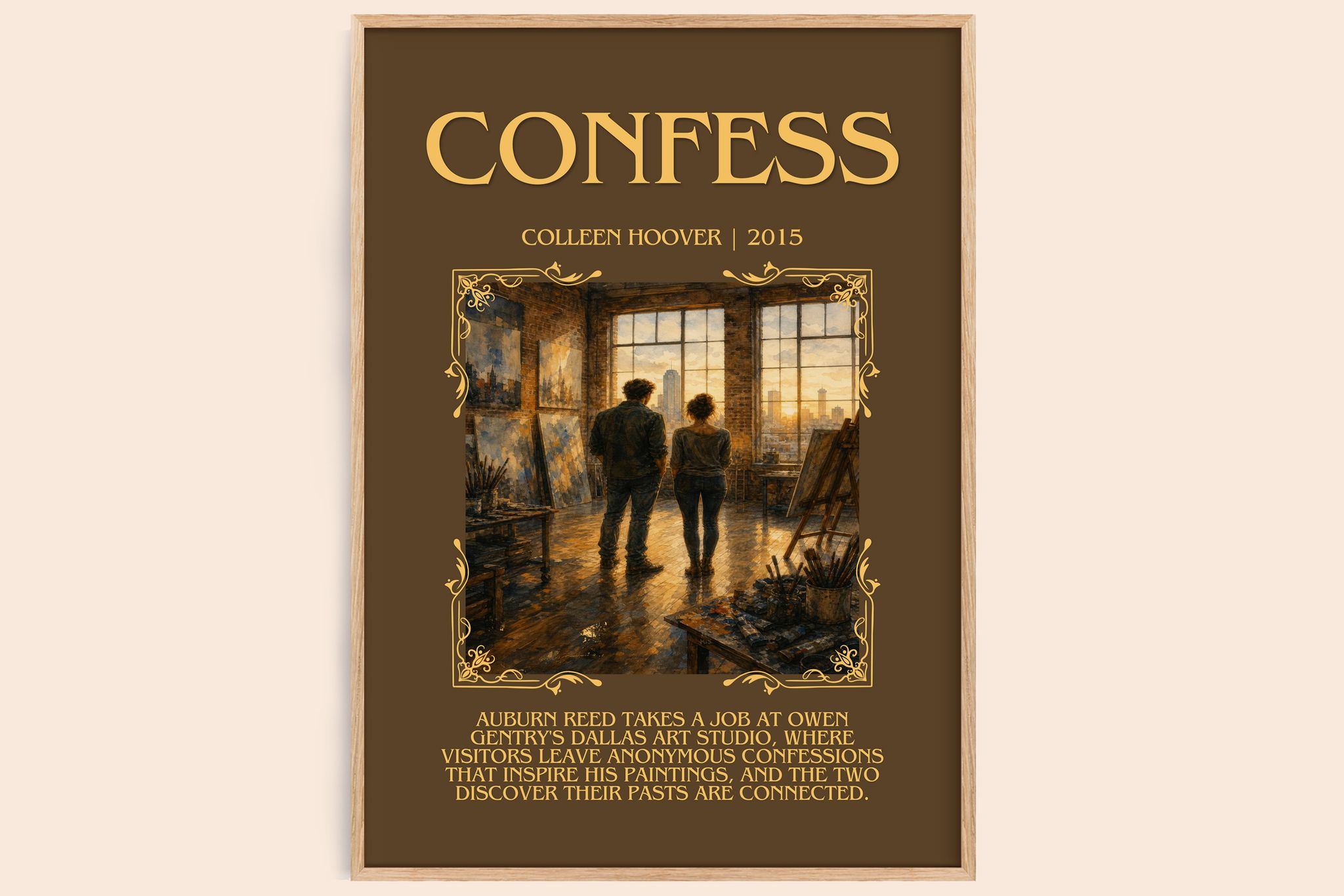 Confess Minimalist Book Poster by Colleen Hoover