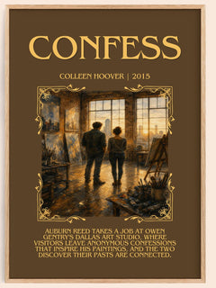 Confess Minimalist Book Poster by Colleen Hoover – image 1