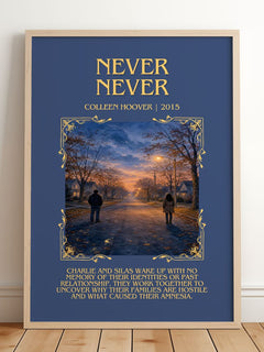 Never Never Minimalist Book Poster by Colleen Hoover – image 2