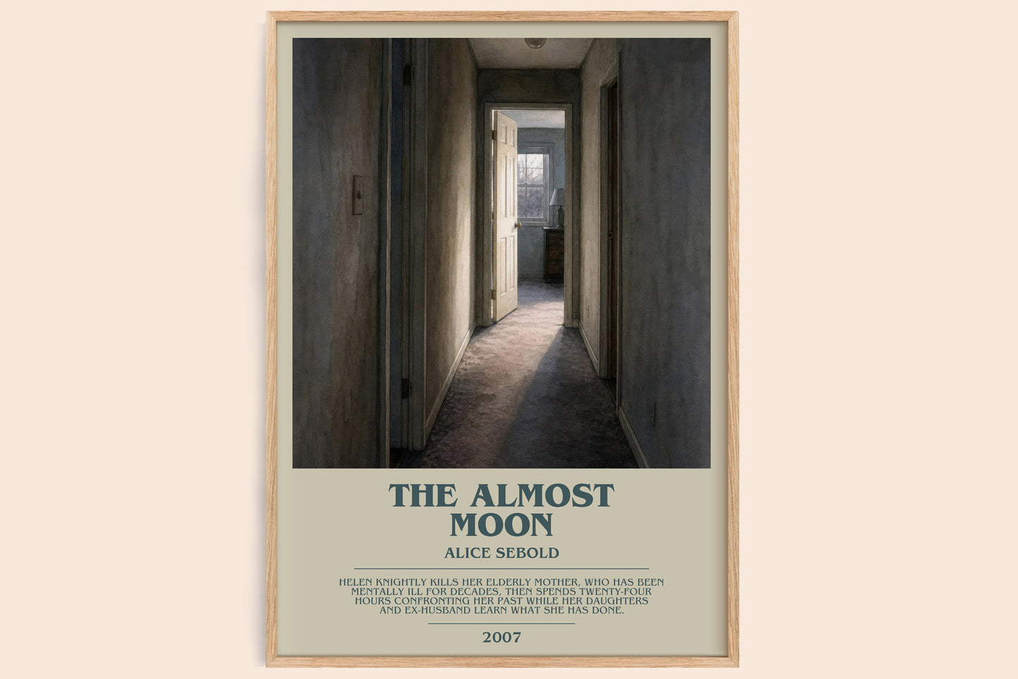 The Almost Moon Bookish Wall Art by Alice Sebold