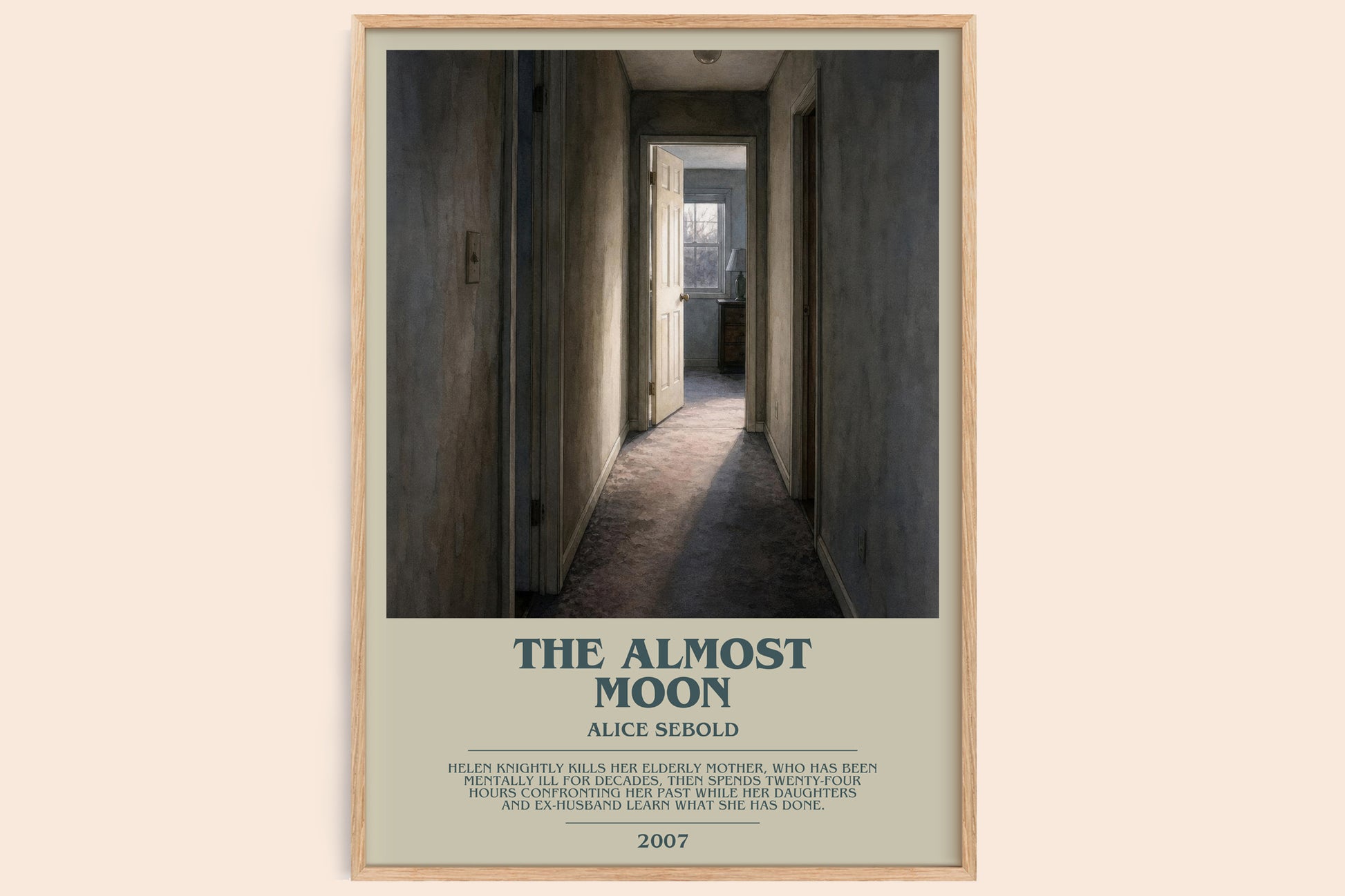 The Almost Moon Bookish Wall Art by Alice Sebold