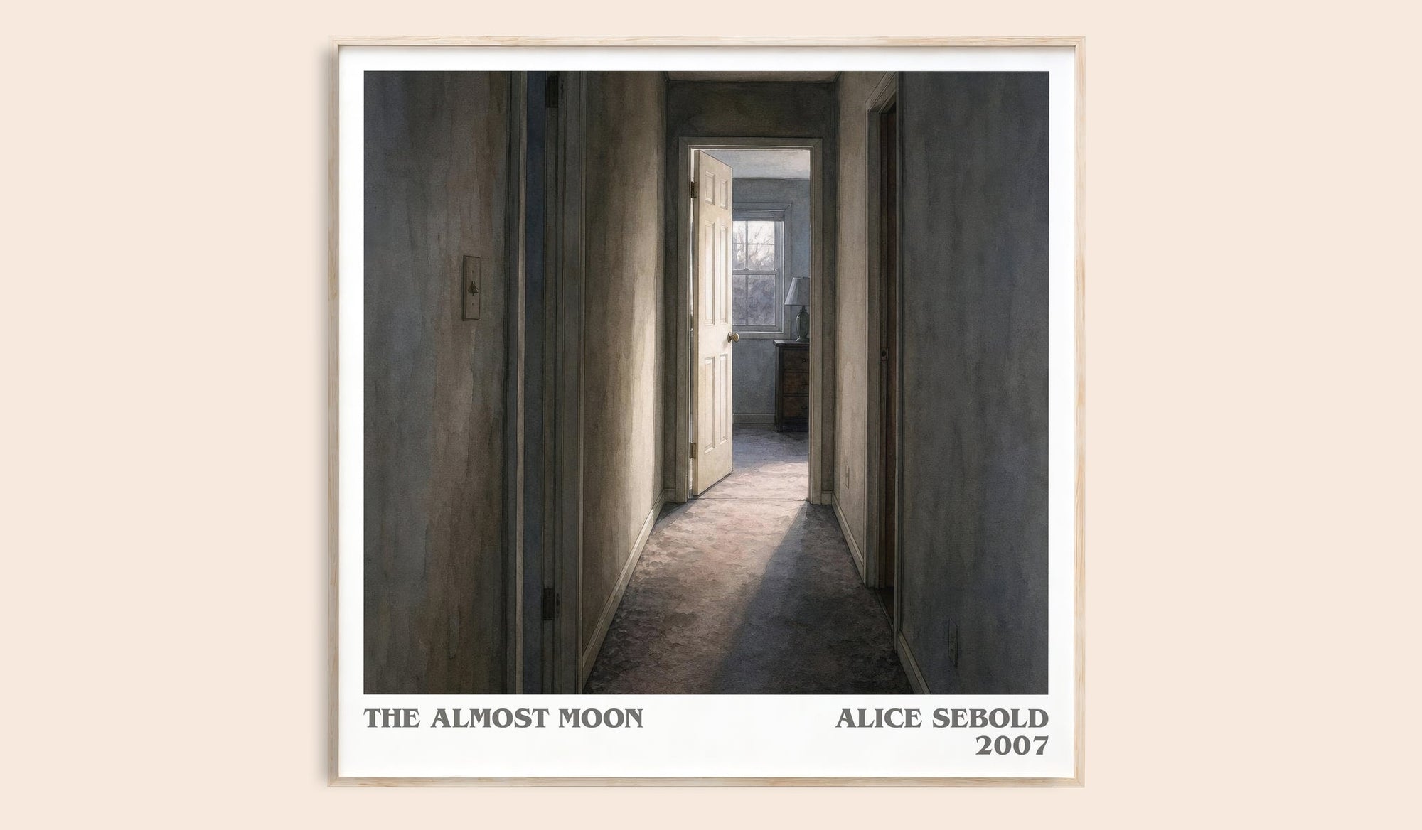 The Almost Moon Literary Art Print by Alice Sebold