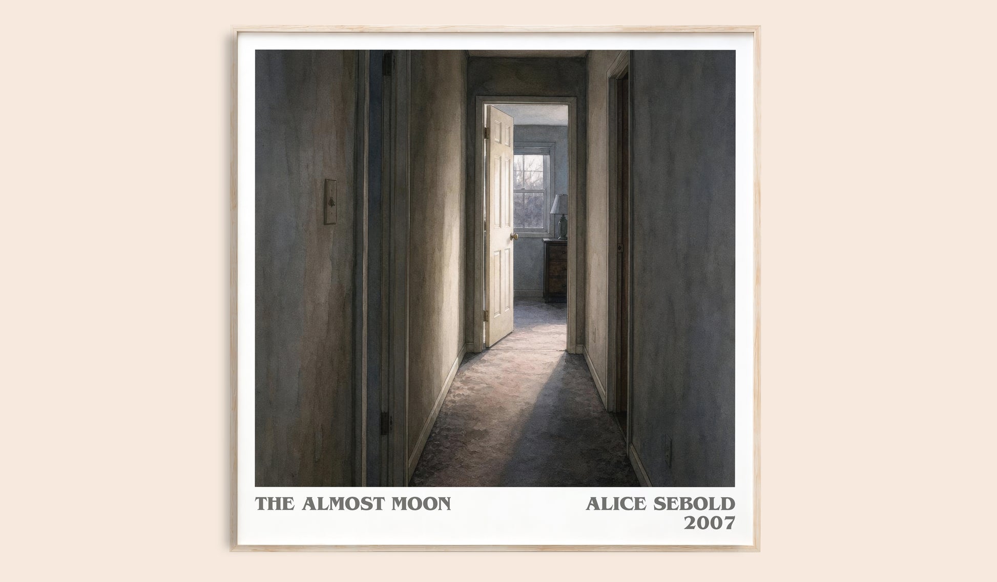 The Almost Moon Literary Art Print by Alice Sebold