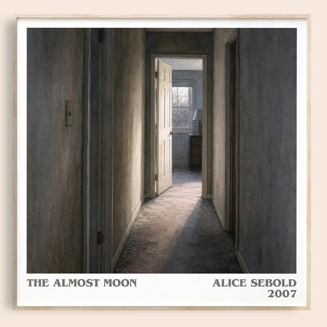 The Almost Moon Literary Art Print by Alice Sebold