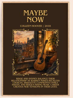Maybe Now Minimalist Book Poster by Colleen Hoover – image 1