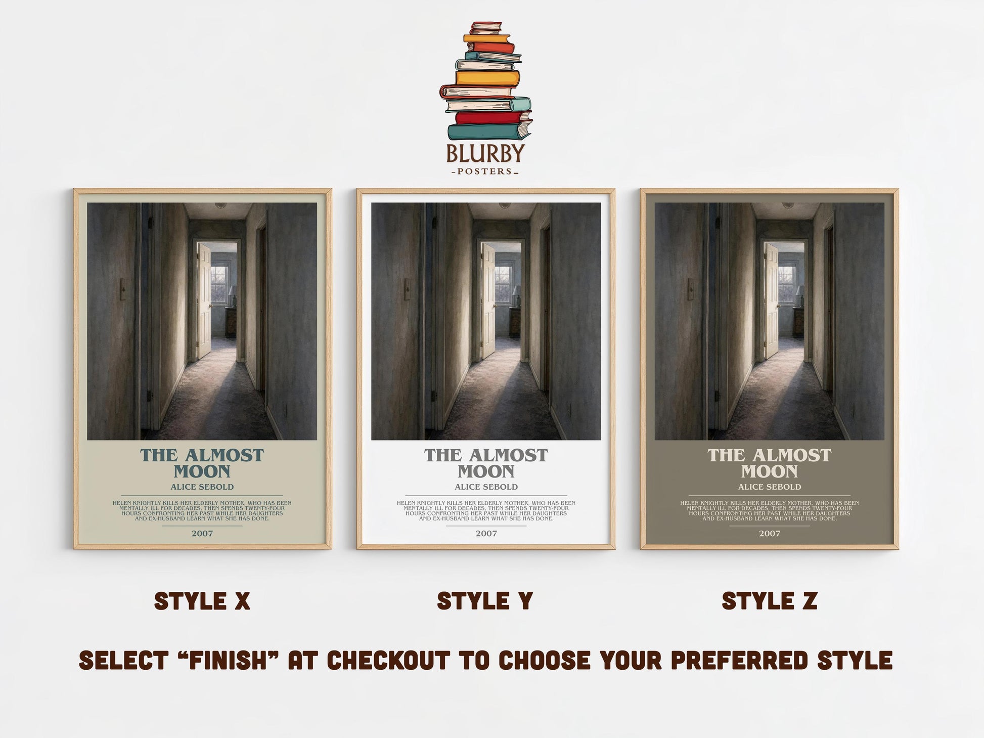 The Almost Moon Bookish Wall Art by Alice Sebold