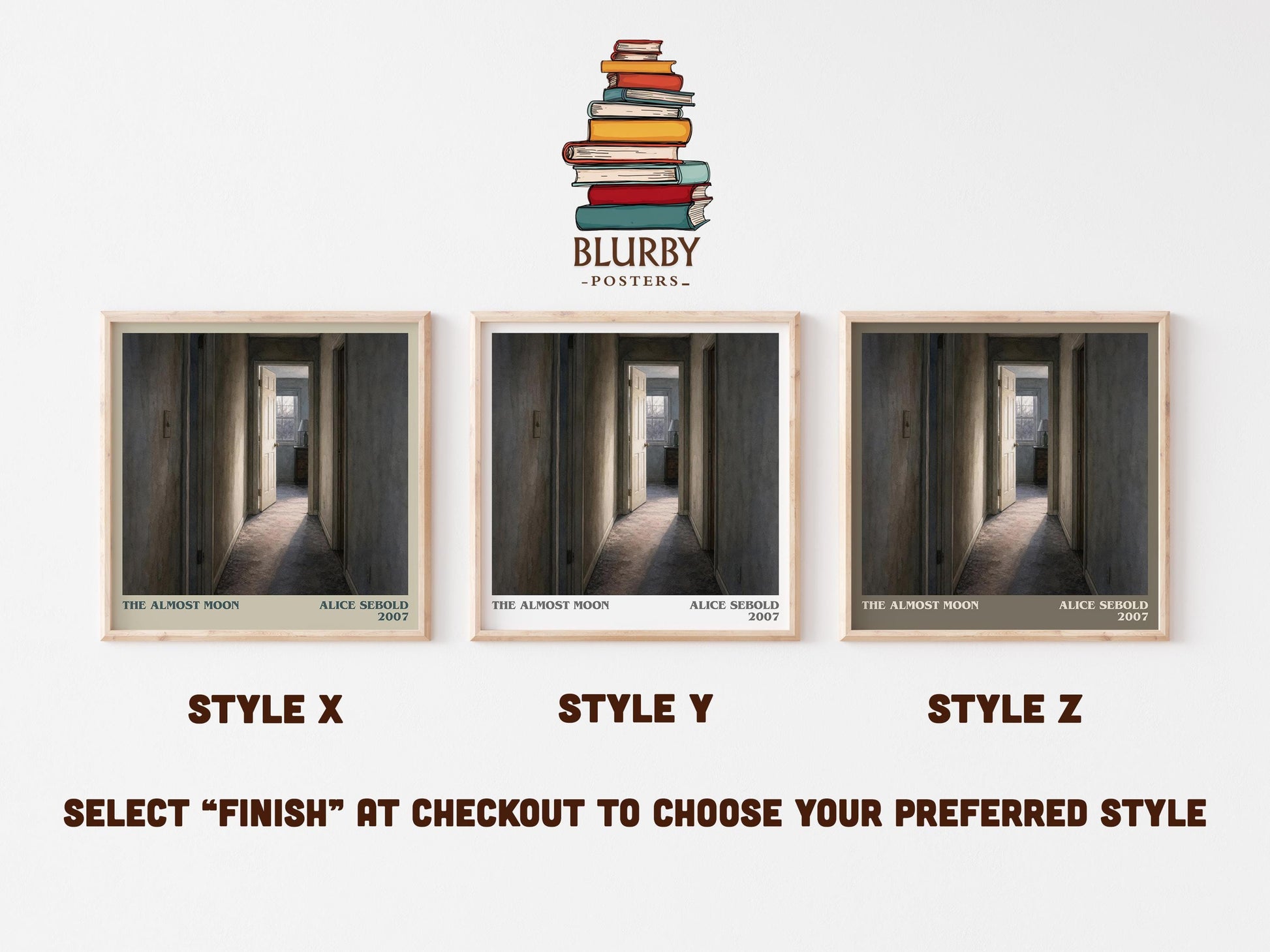 The Almost Moon Literary Art Print by Alice Sebold
