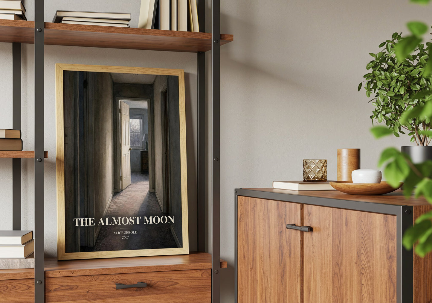 The Almost Moon book watercolour illustration paper finish options – matte satin gloss