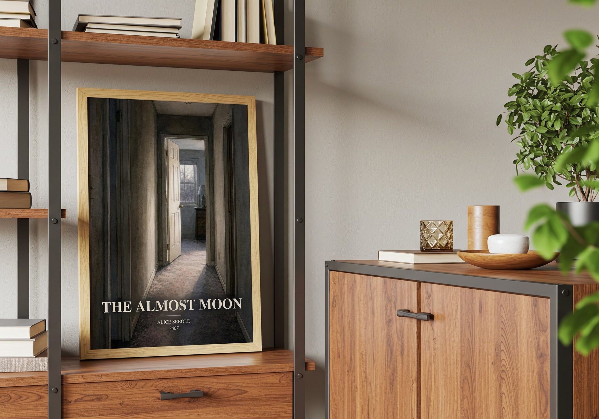 The Almost Moon book watercolour illustration paper finish options – matte satin gloss