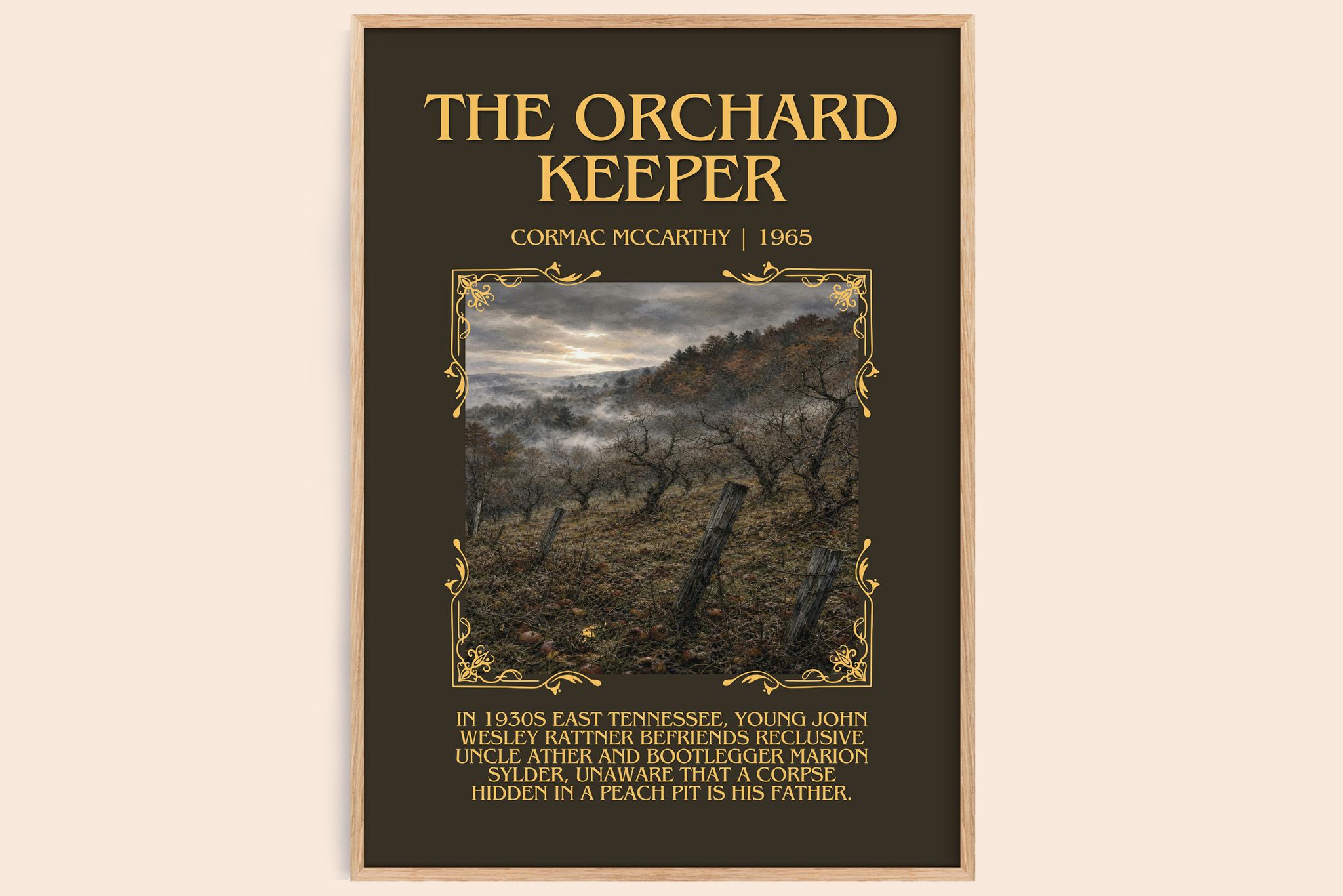 The Orchard Keeper Minimalist Book Poster by Cormac Mccarthy