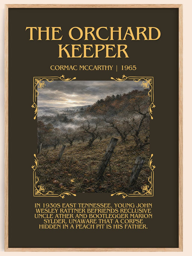 The Orchard Keeper Minimalist Book Poster by Cormac Mccarthy