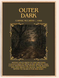 Outer Dark Minimalist Book Poster by Cormac Mccarthy – image 1