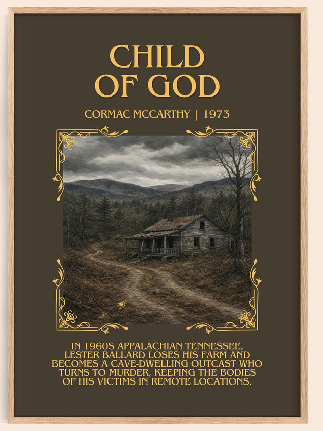 Child Of God Minimalist Book Poster by Cormac Mccarthy