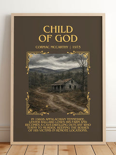 Child Of God Minimalist Book Poster by Cormac Mccarthy – image 2