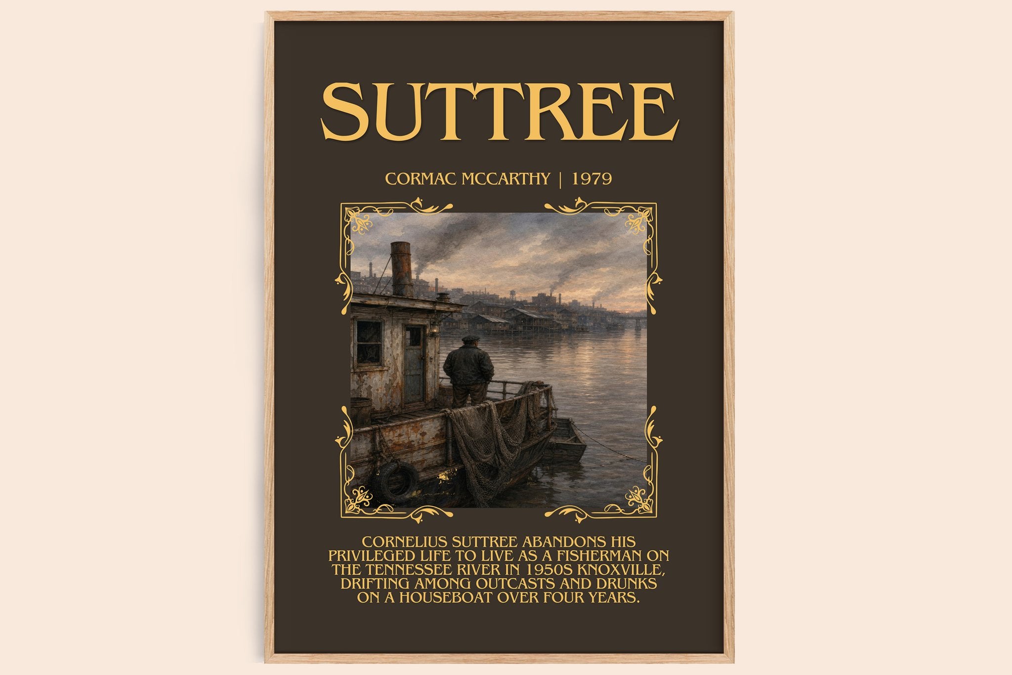 Suttree Minimalist Book Poster by Cormac Mccarthy