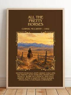 All The Pretty Horses Minimalist Book Poster by Cormac Mccarthy – image 2