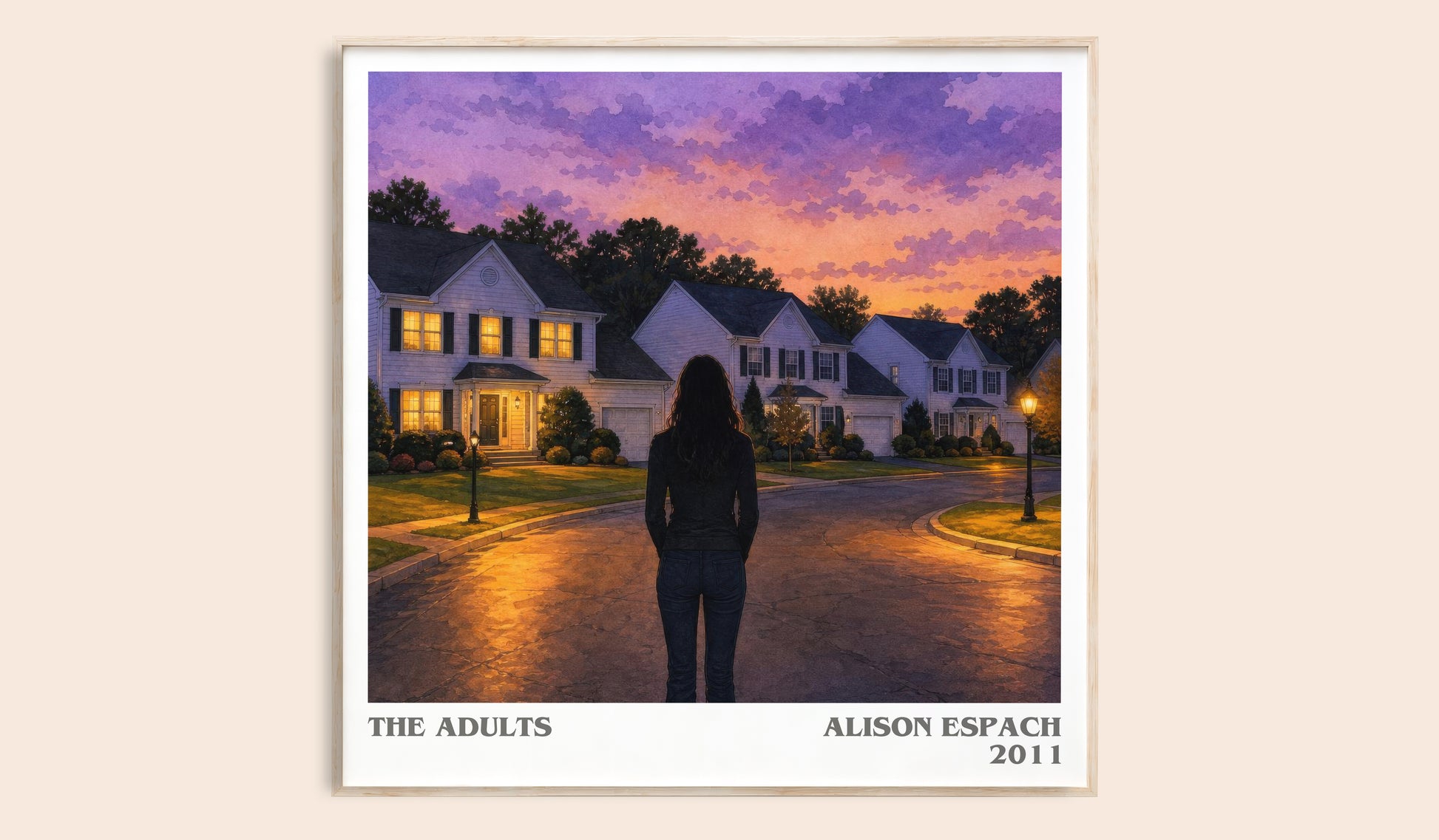 The Adults Literary Art Print by Alison Espach