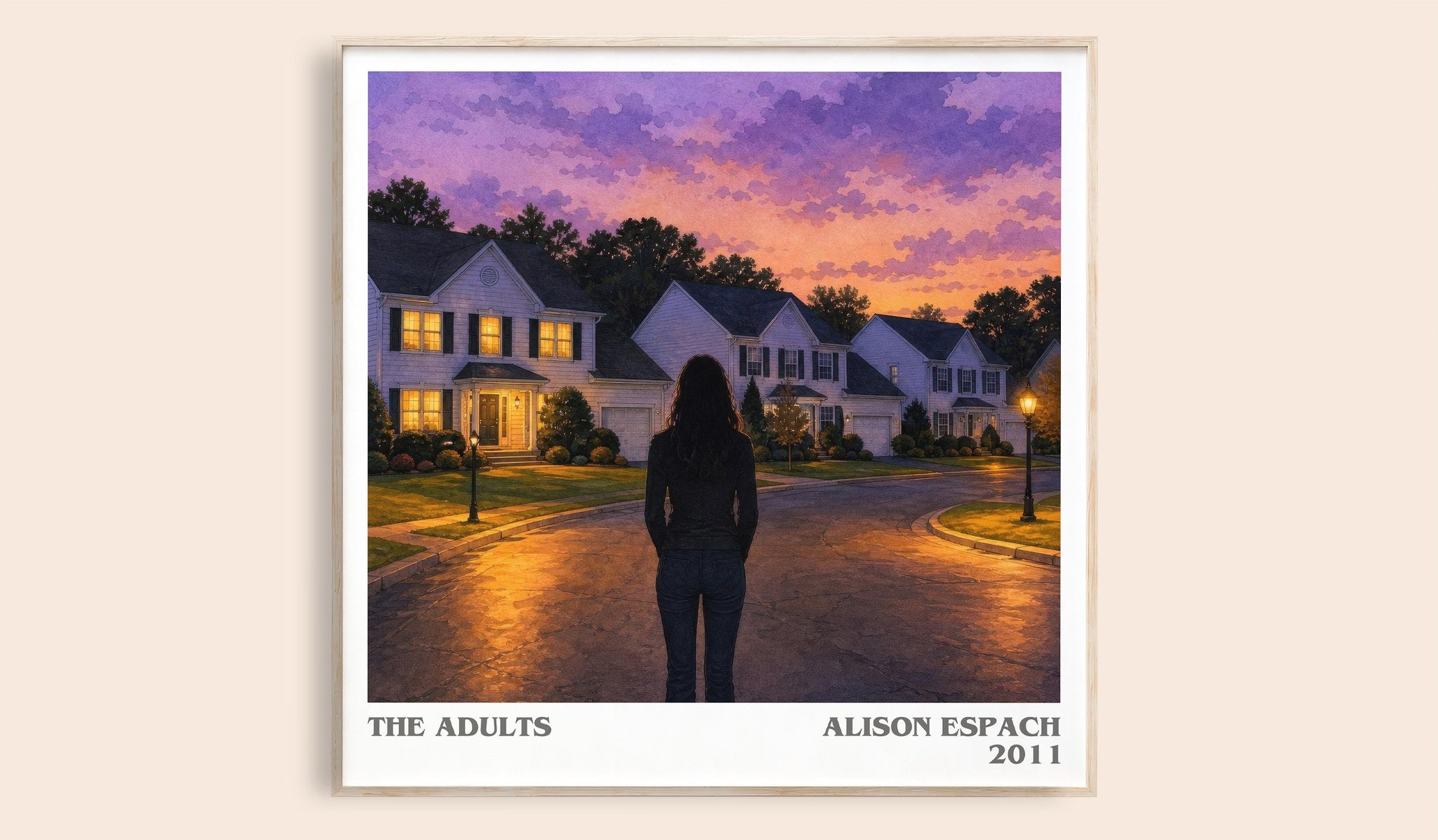 The Adults Literary Art Print by Alison Espach