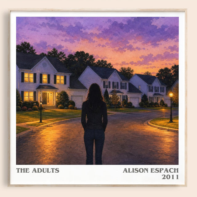The Adults Literary Art Print by Alison Espach