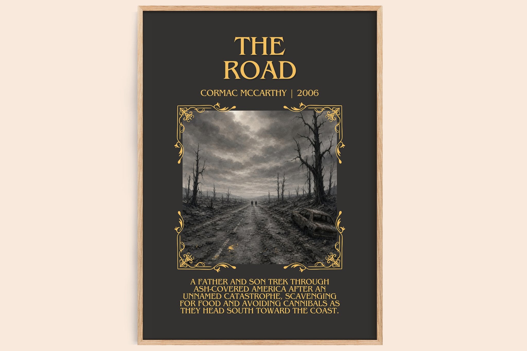 The Road Minimalist Book Poster by Cormac Mccarthy