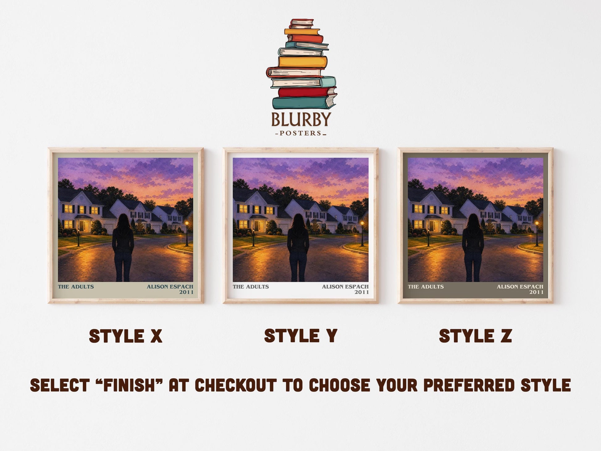 The Adults Literary Art Print by Alison Espach