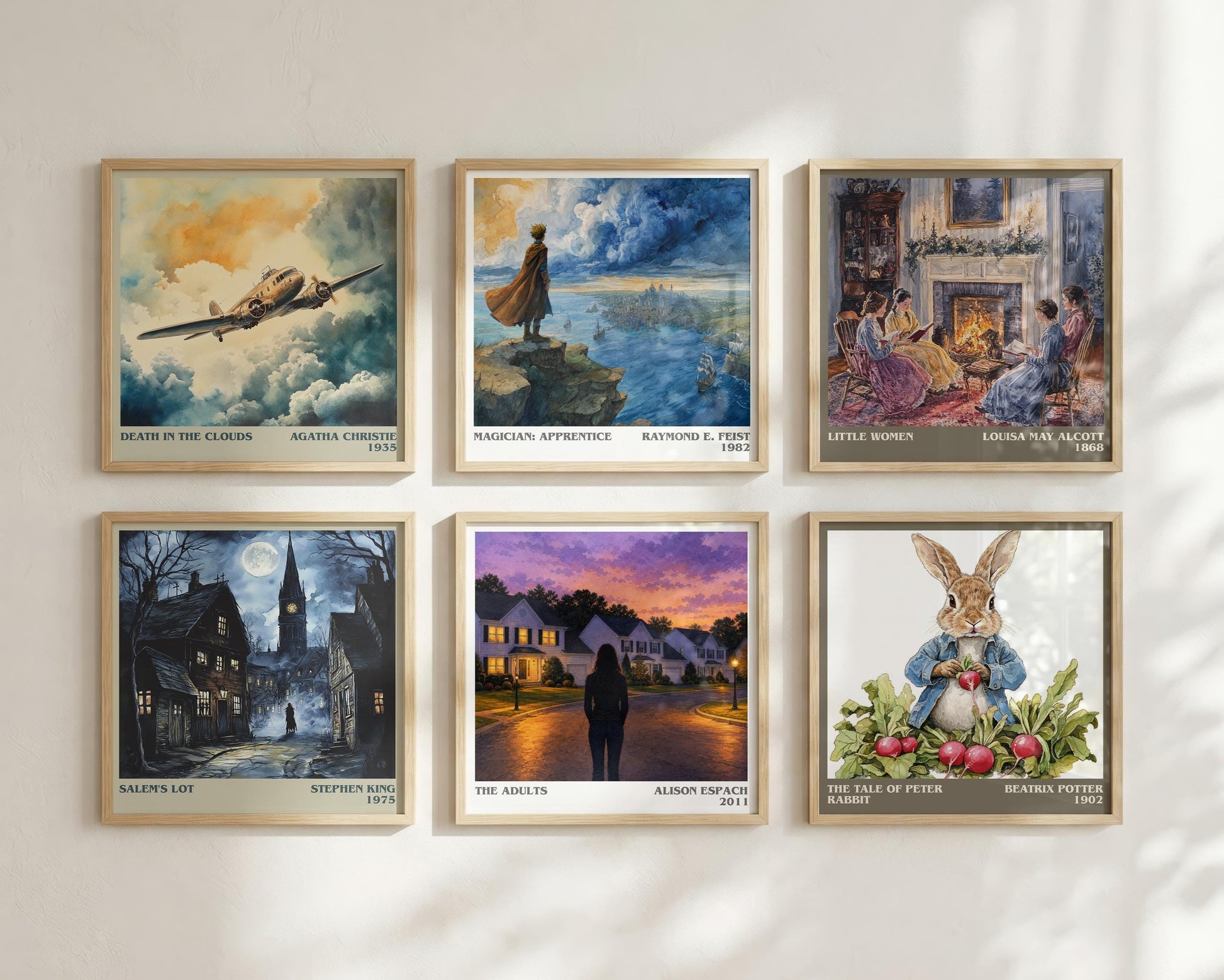 The Adults Literary Art Print by Alison Espach