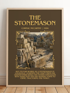 The Stonemason Minimalist Book Poster by Cormac Mccarthy – image 2
