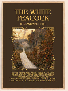 The White Peacock Minimalist Book Poster by D.H. Lawrence – image 1