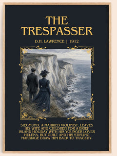 The Trespasser Minimalist Book Poster by D.H. Lawrence – image 1