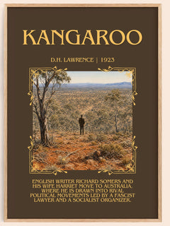 Kangaroo Minimalist Book Poster by D.H. Lawrence – image 1