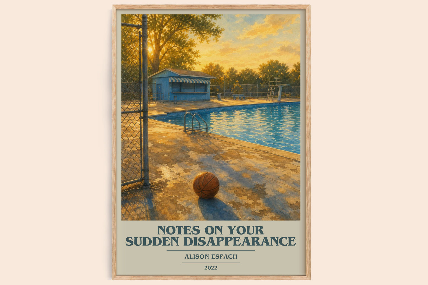 Notes On Your Sudden Disappearance Book Cover Poster by Alison Espach