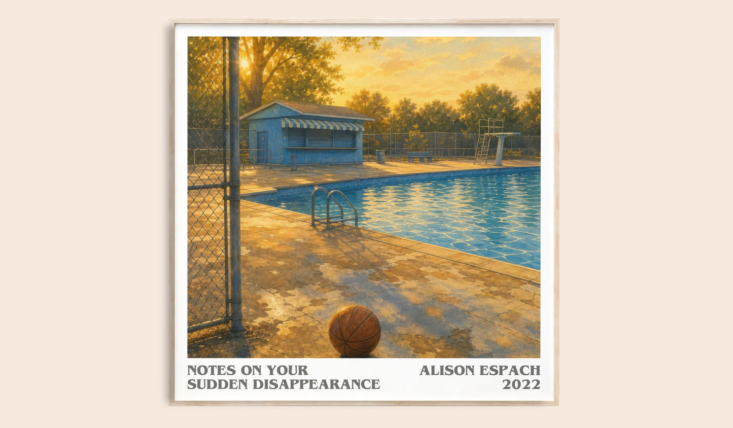 Notes On Your Sudden Disappearance Literary Art Print by Alison Espach
