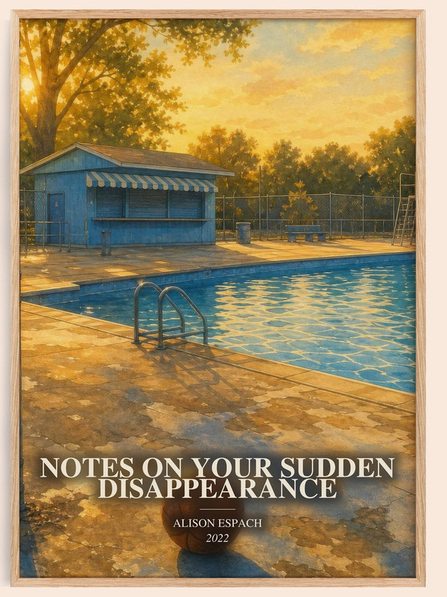 Notes On Your Sudden Disappearance Book Watercolour Illustration – A.