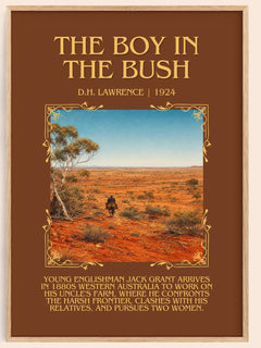The Boy In The Bush Minimalist Book Poster by D.H. Lawrence – image 1