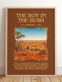 The Boy In The Bush Minimalist Book Poster by D.H. Lawrence – image 2