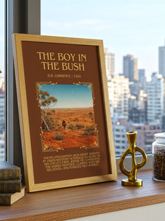 The Boy In The Bush Minimalist Book Poster by D.H. Lawrence – image 3