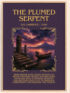 The Plumed Serpent Minimalist Book Poster by D.H. Lawrence – image 1