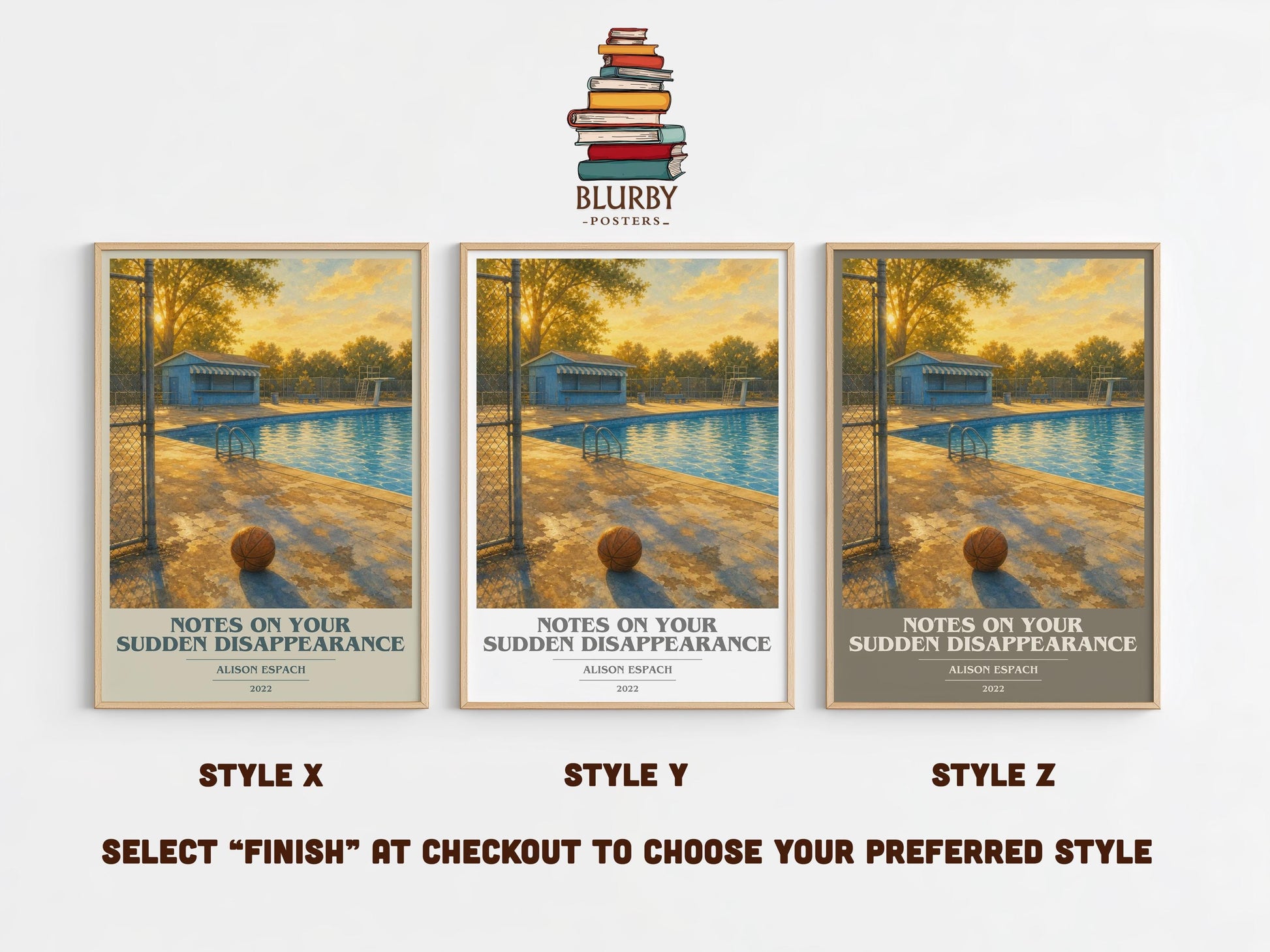Notes On Your Sudden Disappearance Book Cover Poster by Alison Espach