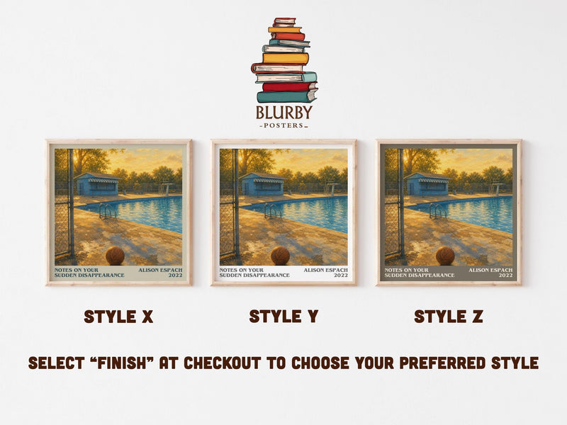 Notes On Your Sudden Disappearance Literary Art Print by Alison Espach