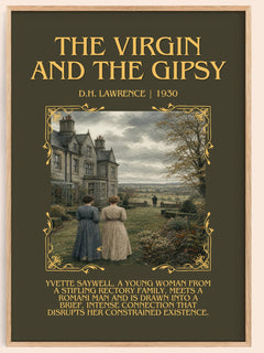 The Virgin And The Gipsy Minimalist Book Poster by D.H. Lawrence – image 1