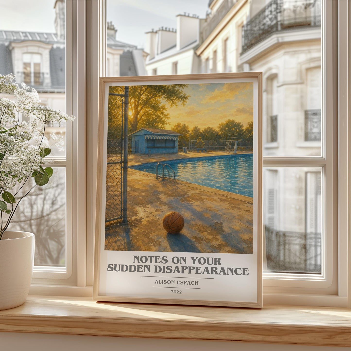 Notes On Your Sudden Disappearance Book Cover Poster by Alison Espach