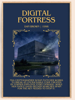 Digital Fortress Minimalist Book Poster by Dan Brown – image 1