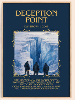 Deception Point Minimalist Book Poster by Dan Brown – image 1