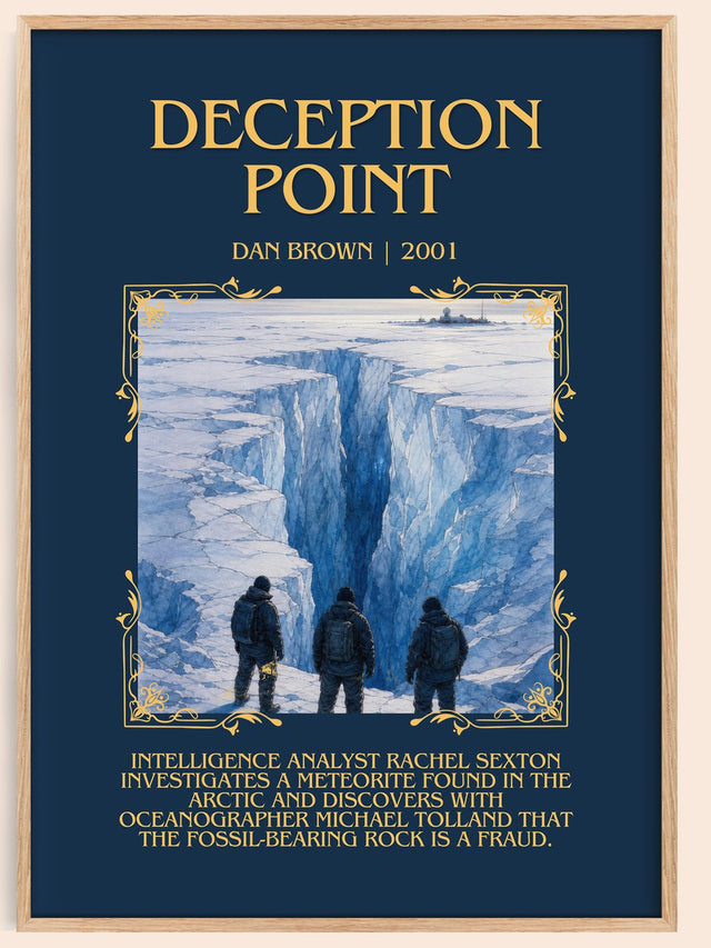 Deception Point Minimalist Book Poster by Dan Brown