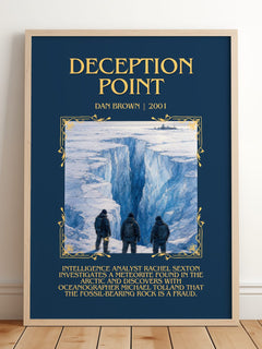Deception Point Minimalist Book Poster by Dan Brown – image 2