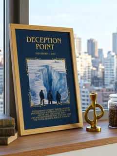 Deception Point Minimalist Book Poster by Dan Brown – image 3