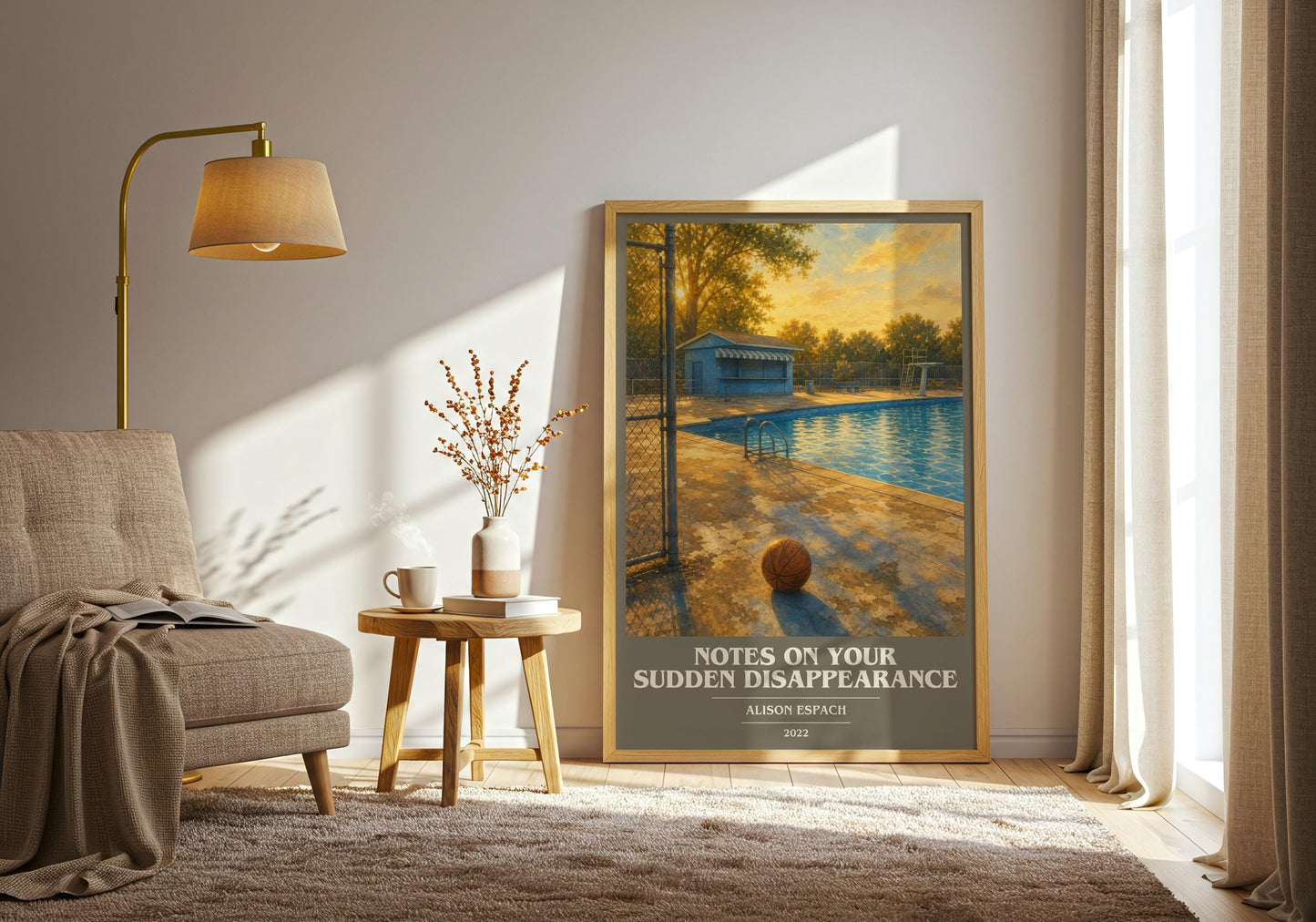 Notes On Your Sudden Disappearance Book Cover Poster by Alison Espach