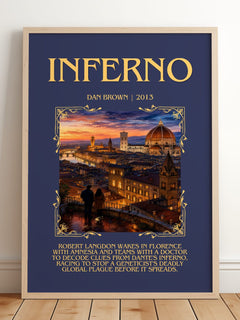 Inferno Minimalist Book Poster by Dan Brown – image 2